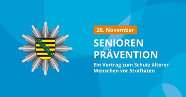 Infografik für eine Veranstaltung am 26. November 2025: SENIOREN PRÄVENTION